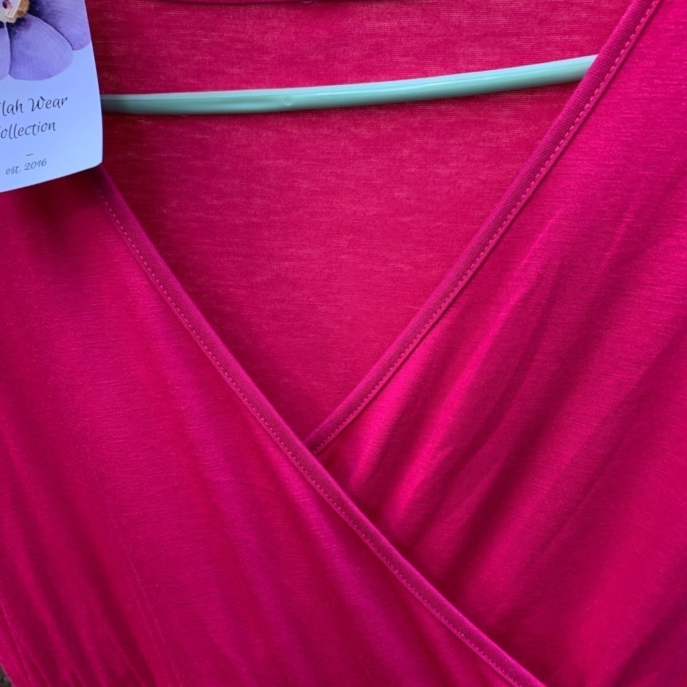Pink  Maxi Dress w pockets - Picture 6 of 7